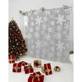 thumbnail image 5 of Grey White Snowflake Christmas Shower Curtain, Winter Xmas Snowflakes Waterproof Fabric Shower Curtains with 12 Hooks, Bathroom Curtain Set for Bathroom Accessories Decor, 36 x 72 Inches, 5 of 9