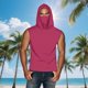 thumbnail image 1 of mfyjkho Tops Para Mujer, Camiseta Unisex De Verano Informal De Color Liso Sin Mangas Con Capucha Y Protector Solar De Seda Helada Con Mascarilla Tops Para Mujer M, 1 of 8