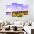 thumbnail image 3 of Elephant Stock Coastline Green Golf Course Wall Art - Horizontal Multi Panel Canvas - Living Room Wall Decor - Sports Multi Panel - Blue And Gray Decor - 84" x 54", 3 of 8