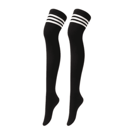 

High Thigh Socks Striped Over Knee Thin Tights Long Stocking Knee High Leg Warmer(72cm)