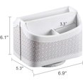 thumbnail image 2 of Soporte de control remoto de cuero, escritorio giratorio de 360 grados Caddy remoto de TV, organizadores de escritorio y accesorios para calculadora, soporte Zhivalor  WRJM-636-2, 2 of 7