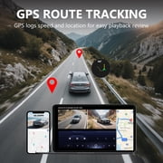 4K Dash Cam Front and Rear Inside,4K+1080 Full HD Dash Camera,STARVIS 2 Sensor,Built in 5GHz WiFi & GPS Car Camera,2.4 IPS Screen, 64GB SD Card,App Control,170°Wide Angle, 24H Parking Mode
