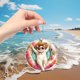 thumbnail image 1 of Cool Swimming Circles Puppy Pendant 2D Flat Acrylic Backpack Pendant Hanging Car Pendant Decoration, 1 of 7