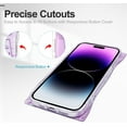thumbnail image 4 of iPhone 14 Pro Max Case, Shockproof Kawaii TPU Phone Case for iPhone 14 Pro Max 2022 (6.7 Inch), with Soft Cute Back Case for Girls and Women, Purple Love, 4 of 13