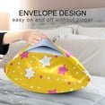thumbnail image 4 of Yayeee Pillowcase Queen Size Set of 2 Satin Wrinkle Resistant Pillow Case, Pink Stars, 4 of 7