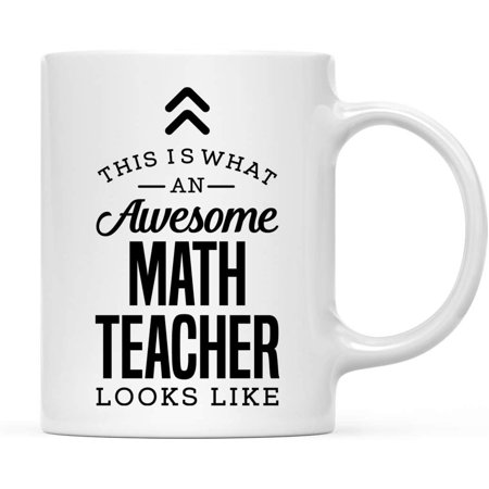 

11oz. Ceramic Coffee Tea Mug Gift This is What an Awesome Math Teacher Looks Like 1-Pack Birthday Gift Ideas Coworker Him Her