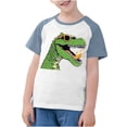 thumbnail image 4 of RXIRUCGD 2025 Vêtements d'Été pour Enfants Tout-Petits Garçons Filles Mode Mignon Col Rond Imprimé Manches Courtes Haut, 4 of 7