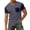 Dark GrayB&080226T, variant on S-4XL Mens Short Sleeve Tshirts Big and Tall V Neck T Shirts for Man Color Block Workout Gym Mens Summer Shirts with Pocket