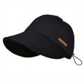 thumbnail image 1 of Women's Casual Solid Color Wide Brim Baseball Cap - Breathable Sun Protection for Sports & Beach!, 1 of 4