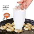 thumbnail image 2 of Donut Mould Easy Fast Portable Donut Maker Manual Waffle Dispenser Doughnut Machine Arabic Waffle Plastic Lightweight Deep Fry, 2 of 2