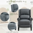 thumbnail image 6 of Recliner Chair, Upholstered Accent Chair with Adjustable Design, Mid-Century Modern Armchair Sofa Living Room Chairs, Comfortable Leisure Chair, Fauteuil Salon for Living Room Bed Room, Grey, 6 of 9