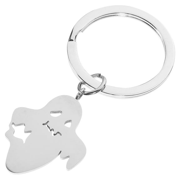 BESTYASH Cute Ghost Shape Key Chain Pendant 2pcs Backpack Hanging Decor Stylish Key Ring Accessory Charm