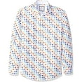 thumbnail image 1 of Azaro Uomo Chemise Habillée à Manches Longues pour Homme, Décontractée, Boutonnée, Coupe Ajustée, Carrés Légers, TG, 1 of 5