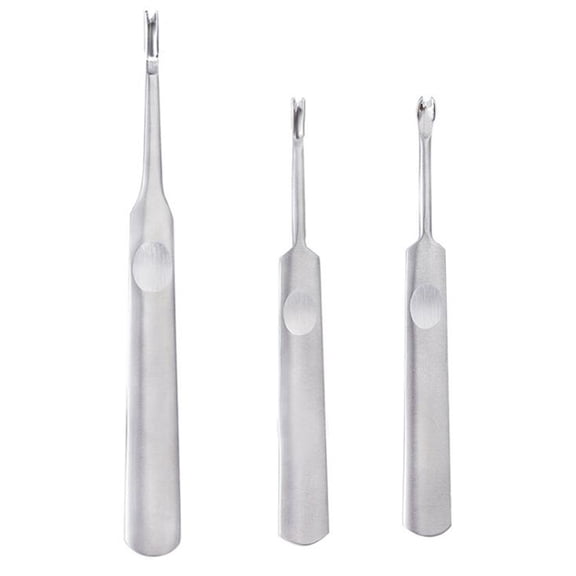 MERRYHAPY 3Pcs Leatherworking Tools Stainless Steel for Skiving by Craftsmen and DIY Enthusiasts