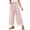 *1-Pink, variant on VBVC Women's Ruffle Hem Wide Leg Cropped Pants, Elastic High Waist Palazzo Trousers For Women, Ladies' Comfy Summer Beach Sweatpants with Pockets,Light Blue,M-4XL