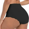 thumbnail image 4 of wcjm Black Women's Briefs Women's Underwear Comfortable High Waist Briefs Without Seam Breathable No Show Underwear Women, 4 of 5