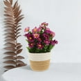 thumbnail image 6 of 2026 New Arrivals Artificial Potted Flowers Fake Plants In Rattan Pot,Woven Flower Basket Artificial Potted Plant Faux Floral Arrangement,Lifelike Indoor Decoration For Desktop Office, 6 of 9