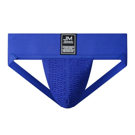 

AnuirheiH Men s Lingerie Sexy Underwear Sports Fitness Wide Belt Rainbow Color Double Thong Clearance