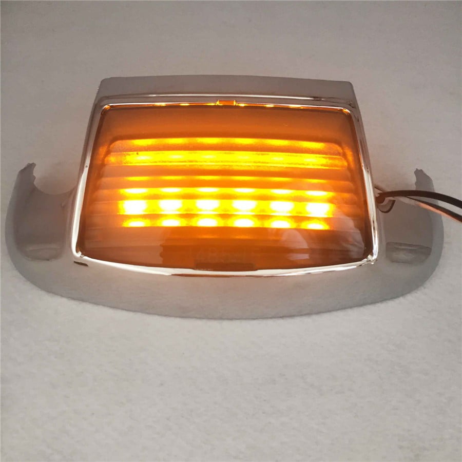 XFMT Red Lens Rear Fender Tip LED Light For Harley Electra Glide 1980-2013 Heritage Softail Classic FLSTC 1986-2008