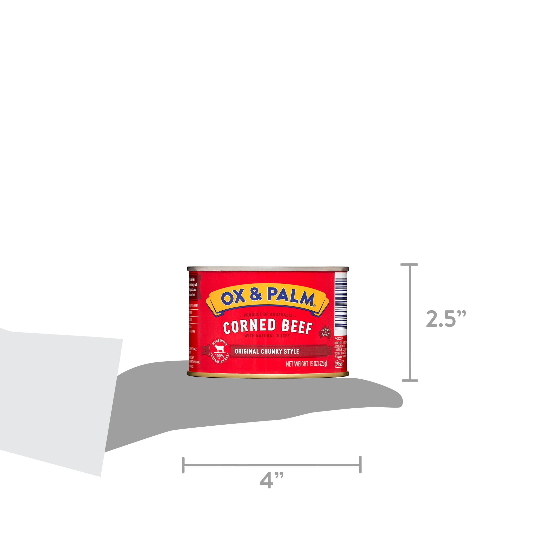 (10 pack) OX & Palm: Corned Beef Large 15 oz Round Can