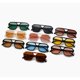 thumbnail image 4 of Moda Piloto Gafas De Sol De Las Mujeres Vintage Doble Puentes Amarillo Lente Femenino Sombras Señora UV400, 4 of 4