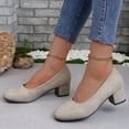 thumbnail image 3 of B91xZ Chaussures Plates Confortables en Cuir pour Femmes, Blanc 7, 3 of 5