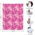 thumbnail image 4 of Pink Breast Cancer Blanket,Comfortable Soft Flannel Throw Blanket,All Season,Warm Lightweight Blankets for Sofa Bed Couch Living Room Chair,30"x40", 4 of 4