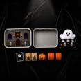 thumbnail image 5 of Mini Halloween Ghost Tin Set,Cute Spooky Travel Figurine with Printed Scene & Mini Props,Metal Box Indoor Decorative Ornament for Halloween Party Gift,3.93in, 5 of 5