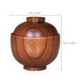 thumbnail image 2 of OULII Brown Soup Bowl with Lid Anti-Scald Wood Bowl for Daily Use 1Pack, 2 of 6