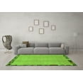thumbnail image 3 of Ahgly Company Indoor Rectangle Abstract Green Modern Area Rugs, 7' x 9', 3 of 4