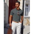 thumbnail image 3 of Polo COOFANDY para hombre, 100% algodón, corte regular, 3 of 5