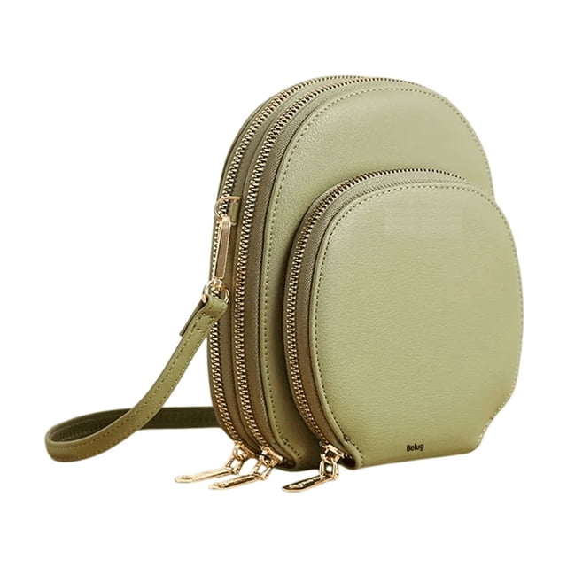 Bolso Belug De Hombro Tipo Cartera Larga VERDE CLARO