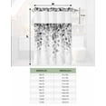 thumbnail image 7 of No Hook Shower Curtains, Grey Eucalyptus Extra Long Bathtub Curtains with Snap in Liner, Spring Botanical Weeping Plant Aesthetic Waterproof Washable Fabric Bathroom Shower Curtain Sets, 72" x 96", 7 of 7