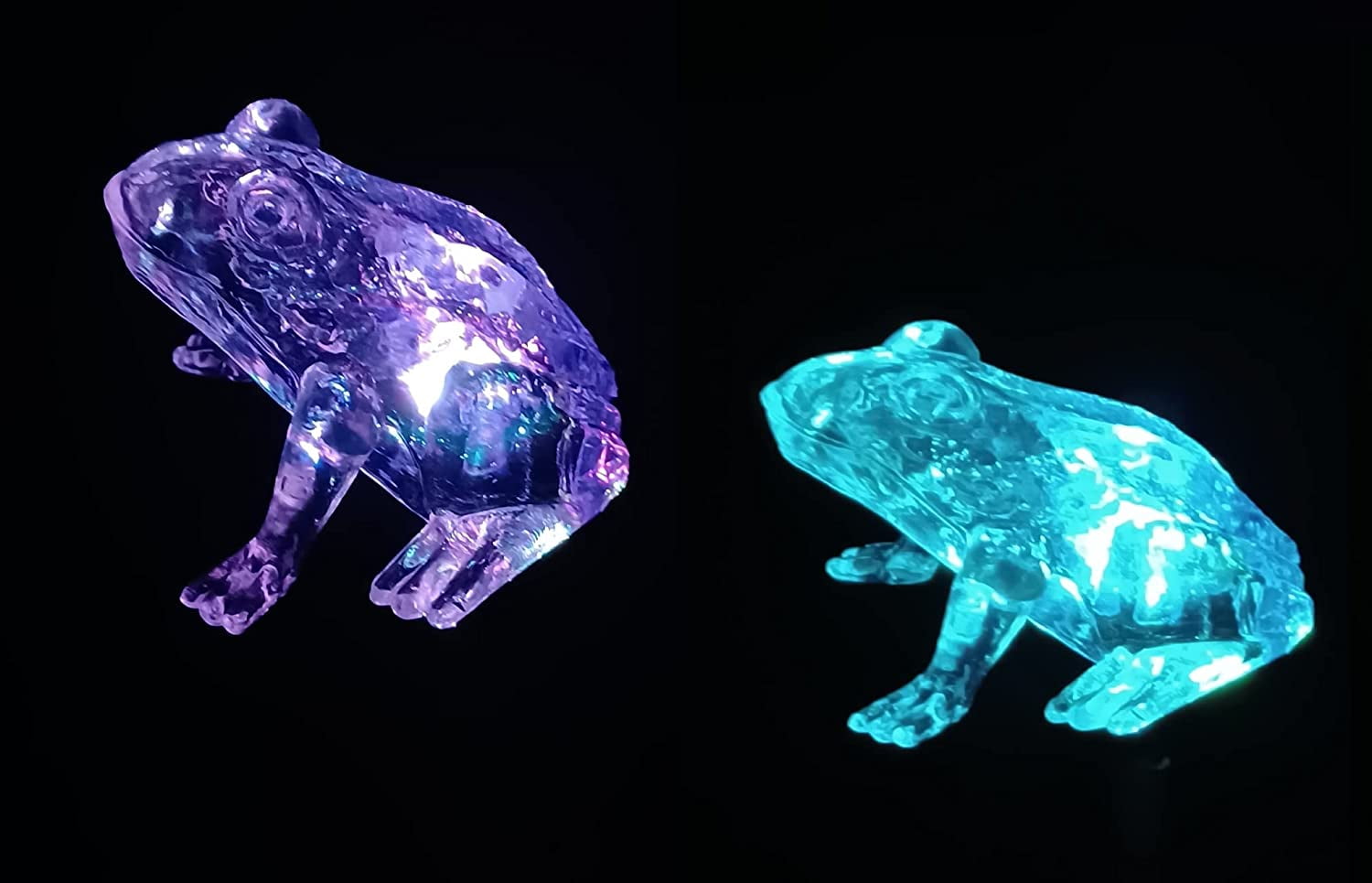 2 PCS Solar Color Changing FROG Style Garden Stake Light