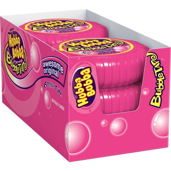 Original Bubble Gum Bulk Pack, 2 Oz Tape (Pack Of 6)