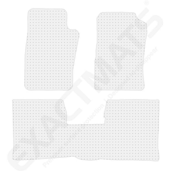 ExactMats - Premium Clear Overlay Floor Mats, Made In USA - Fits Ford Ranger 1998-2000 / 1 Uni-Front & 1 Uni-Rear Mats