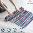 thumbnail image 5 of Handmade Cotton Yoga Exercise Mat | Workout Mats For Pilates, Meditation | Cotton Weave | Aerobics Stretching with Carry Bag | Made in India, 5 of 5