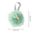thumbnail image 2 of Unique Bargains 1 Pc Plaid Sunflower Bath Shower Loofah Sponge Body Puffs Green, 2 of 6