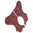 thumbnail image 4 of Guitar Pickguard Set, Bright Colour Guitar Pick Guard Beautiful Patterns Guitar Guard Replacement Plastic Pickguard Plate  For Professional For Beginner Black,White,Red,Brown, 4 of 8