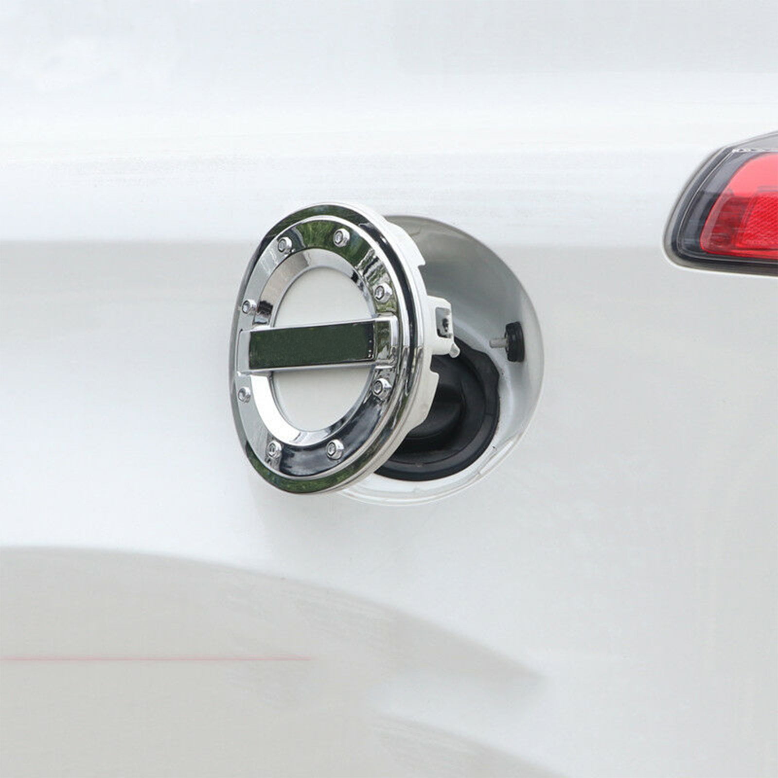 Xotic Tech ABS Chrome Gas Tank Cap Cover Protector Oil Fuel Filler Cap Garnish Trim for Toyota RAV4 2013-2018 