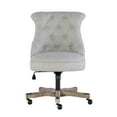 thumbnail image 2 of Linon Ragan Task Chairs with Adjustable Height and Swivel, 275 lb. Capacity, Light Gray, 2 of 7