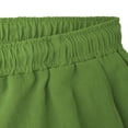 thumbnail image 7 of Kvture Mens Knee Length Sweat Shorts Drawstring Waist Soft Sportswear Baggy Jogging Basketball Shorts Streetwear Green S, 7 of 7