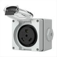 thumbnail image 1 of 30Amp Power Outlet Box,125Volt NEMA TT-30R Receptacle Outdoor Dustproof and Weatherproof for Electric Vehicles,1 x 30Amp RV Power Outlet Box, 1 of 6