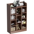 thumbnail image 1 of Librero Organizador de 8 Cubos Estante Minimalista de Madera para Libros y Organizar Mueble 120 * 30 * 60cm de Grande Librería de Pared con Estantería para Sala Oficina Dormitorio, 1 of 7