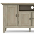 thumbnail image 2 of Redmond 72 inch Wide Solid Wood TV Stand in Distressed Grey For TVs up to 80 inches, 2 of 6