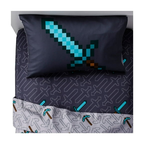 4pc Full Kids' Sheet Set Gray