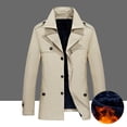 thumbnail image 4 of Gabardina de otoño e invierno para hombre, chaquetas extra largas, abrigo largo informal para hombre, rompevientos de moda de terciopelo de invierno 8XL, 4 of 5