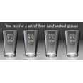 thumbnail image 2 of McNeil Irish Coat of Arms Pint Glasses - Set of 4 (Sand Etched), 2 of 2