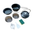 thumbnail image 2 of amagogo Camping Cookware Kit High Temperature and Rust Resistant Portable with Bowls Pot, 2 of 10