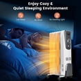 thumbnail image 5 of Canddidliike 1500W Electric Space Heater with Adjustable Thermostat, Overheat & Tip-Over Protection, Electric Oil Heater for Home, Bedroom, Indoor use, 5 of 7